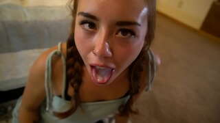 Zinokuphathwa kwaye Sexy Ezininzi Cumshot Okuqhelekileyo: Brandi braids